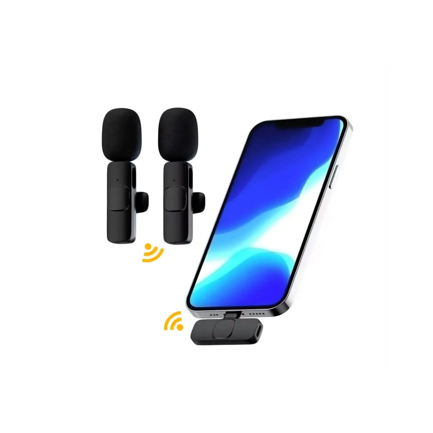 Mini micrófono de solapa inalámbrico para Iphone, Ipad, telefono tipo C (2 en 1)